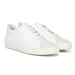Vince women White Leather & Suede Low cut Sneakers size 9.5